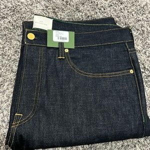 SID MASHBURN. Slim Straight Jean. Selvedge Rigid Denim. 38x34